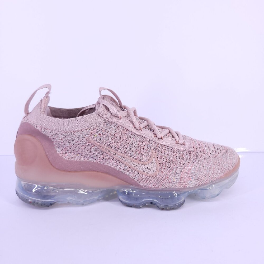 Nike Air VaporMax 2021 Flyknit Pink Beige Women’s 8.5 Running Shoes DJ9975-600